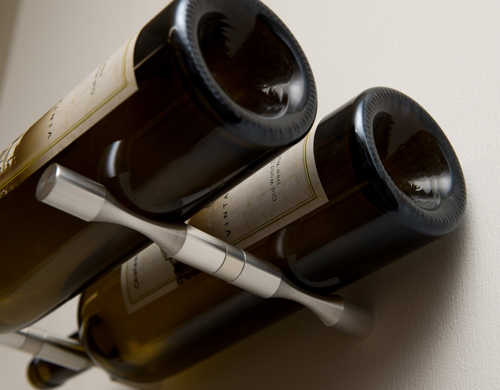 Vino Pins 2 Bottle Magnum Metal Wine Rack Kit