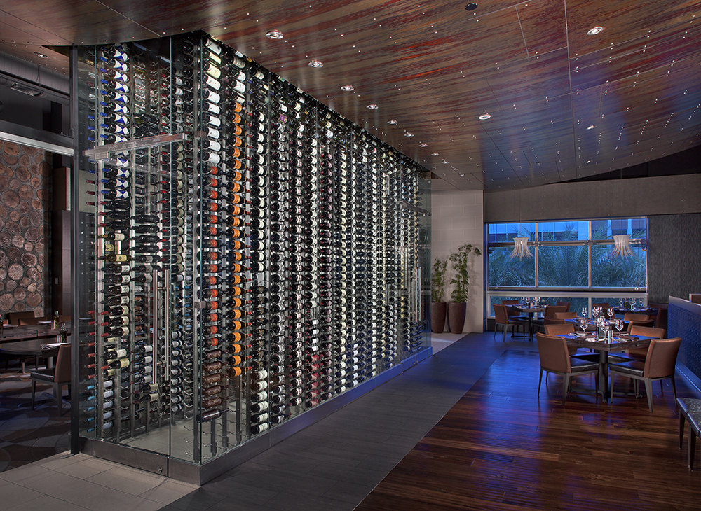 Tanzy Restaurant designed by Innovative Wine Cellar Designs