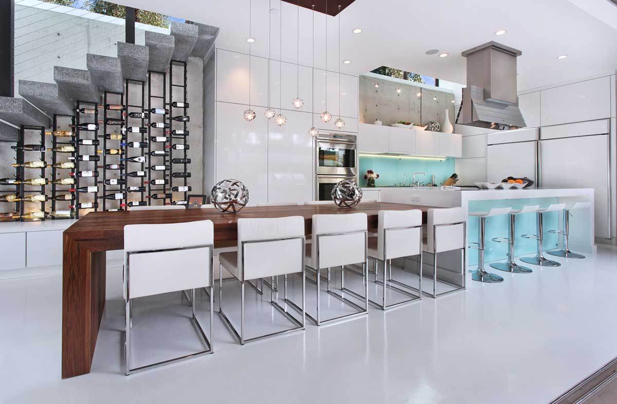 Kitchen Wine Wall | Costa Mesa, Ca | Designer: Ultra Mod Home Concepts