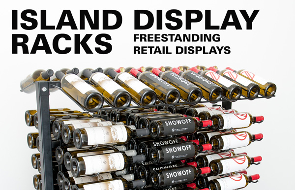 Island Display Racks Metal Wine Racks Retail