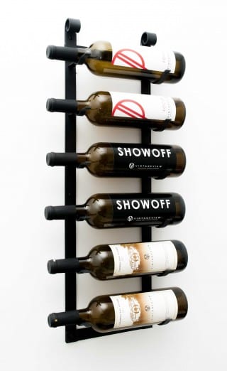 Le Rustique Vintage Metal Wall Mounted Wine Rack