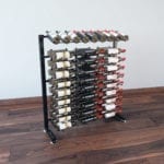 Island Display Rack Freestanding Retail Metal Wine Rack