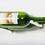 Vino Pins Magnum or Champagne 2-Bottle Wine Rack Kit, for drywall installs, in milled aluminum