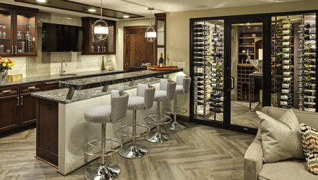Transitional Design Wine Cellar