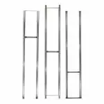 W Series Wine Rack Frame 12 in Chrome finish