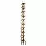 W Series Wine Rack Frame 12 in Brushed Nickel finish