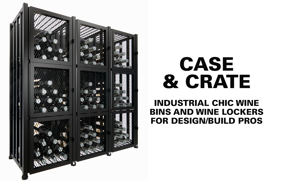 Case & Crate Modern Wine Lockers and Wine Bins