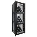 Case &amp; Crate 2.0 Locker | 48 botellas de vino en negro mate